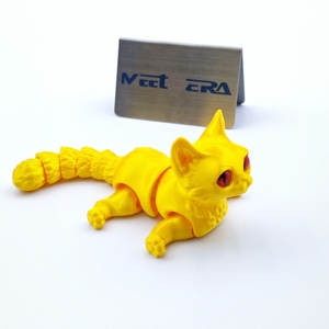 Özelleştirilmiş <span class=keywords><strong>3D</strong></span> Baskılı Kedi Oyuncakları Sevimli Eklemli Kediler Esneklik İçin İşleme Hizmetleri Reçine/Naylon/PLA Tek Adres - Product Image 5