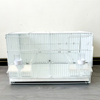 Cage d'élevage pour oiseaux, cage à perroquets naturelle, grande cage en métal moderne pour canaris, cages d'élevage pliables multicouches pour animaux de compagnie, plateau en plastique pour oiseaux