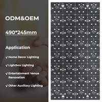 Matrice LED RGB adressable 32 pixels, feuille LED SMD5050 192 LED DC24V 42W IP20, panneau LED flexible à double couche de cuivre, découpable, garantie 3 ans