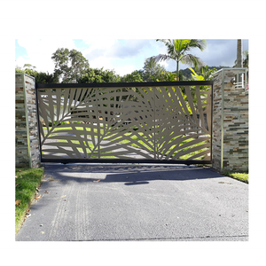 Puertas de valla de aluminio personalizadas para jardín, de hierro, para demarcar el jardín - Product Image 3