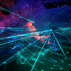 Projecteur laser RVB commercial pour les scènes de concert, les mariages, les parcs, les zones scéniques et les projets d'éclairage urbain - Product Image 1
