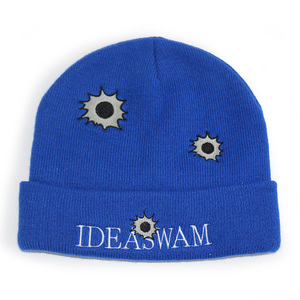 베라캡 HKL0001 따뜻한 니트 비니 모자 100% 아크릴 겨울용 맞춤 자수 로고 모자 남성용 데일리 - Product Image 4