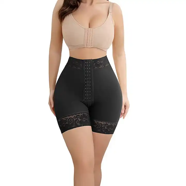 Women High Compression Underwear Waist Trainer Butt Lift Shapewear Lace  Body Shaper Fajas Colombianas