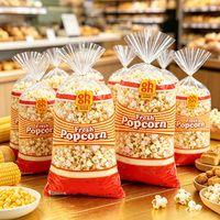 Sacs à Popcorn Personnalisés en Plastique Transparent avec Logo Imprimé – Emballage pour Popcorn Micro-ondable