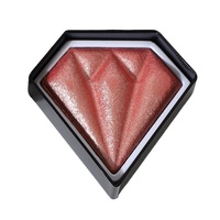 Palette de fards à paupières en poudre fixante, formule longue tenue, scintillante, naturelle, lisse, pour carnations moyennes à foncées, effet diamant 3D illuminant