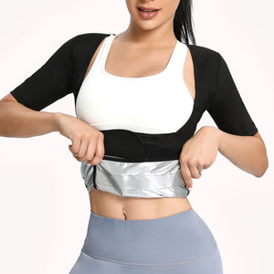 ชุดซาวน่าสำหรับผู้หญิงขายดี ผ้าระบายอากาศ ชุดออกกำลังกาย ชุดกระชับสัดส่วน ช่วยเผาผลาญไขมัน เสื้อออกกำลังกาย - Product Image 1