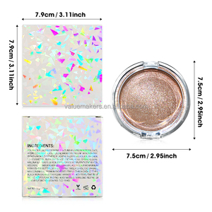 <span class=keywords><strong>Paleta</strong></span> Personalizada de Iluminador Cremoso con Brillo Vegano y Libre de Crueldad Animal Bronceador Compacto Redondo para Cuerpo y <span class=keywords><strong>Rostro</strong></span> con Etiqueta Privada - Product Image 6