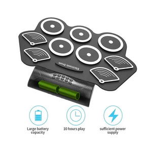 Nuevo Producto 2022, Kit de Batería Electrónica MIDI USB Enrollable, Logotipo OEM, <span class=keywords><strong>Edrum</strong></span> con Auriculares - Product Image 2