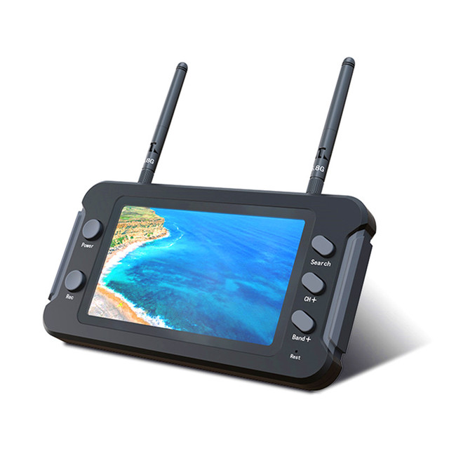 FYS 5.8G FPV Monitor With DVR 40CH 4.3 Inch LCD Display NTSC/PAL Auto Search Video Recording for RC Multicopter FPV Drone Part