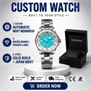 Reloj Deportivo Automático de Lujo para Hombre OEM, Cristal de Zafiro, Esfera de 40 mm, Bisel Híbrido de Cerámica, Negro y Blanco, Analógico, Miyota, Resistente al Agua - Product Image 2