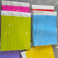 1000 pièces/sac, feuilles de papier Tyvek imperméables de couleur unie de 1,9 cm, bracelet imprimable avec code QR personnalisé, bracelet Tyvek fluorescent