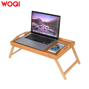 WOQI Table basse <span class=keywords><strong>pliable</strong></span> classique Table <span class=keywords><strong>baie</strong></span> <span class=keywords><strong>vitrée</strong></span> Petite table pliante basse en bambou Tatami pour le salon - Product Image 6