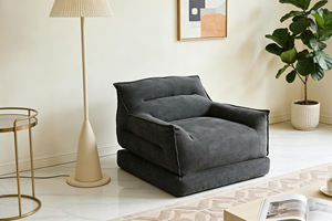 Sillón Individual Comprimido al Vacío Runxi - Moderno Sillón de Tela Afelpada para Sala de Estar de Apartamento - Product Image 6