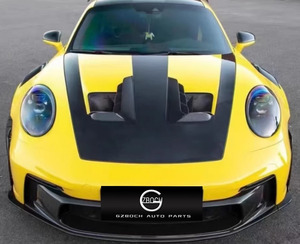 Capó de Motor de Fibra de Carbono Seca para <span class=keywords><strong>Porsche</strong></span> <span class=keywords><strong>911</strong></span> 992, Modificación de Capó GT3 RS, Piezas de Apariencia de Fibra de Carbono - Product Image 5