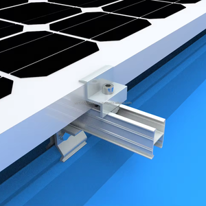 Klip-Lok Support solaire haute rigidité Système de montage au sol en aluminium sans pénétration Toit métallique Type d'installation au sol - Product Image 3