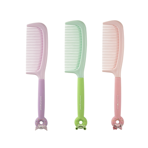 Colorful High Quality Salon Fashionable Plastic Comb Cute Kids Paddle Hair Comb