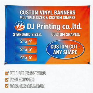 Striscione Impermeabile Personalizzato in Vinile, Stampa a Colori su PVC, Insegna Pubblicitaria con Occhielli per Negozi - Product Image 2