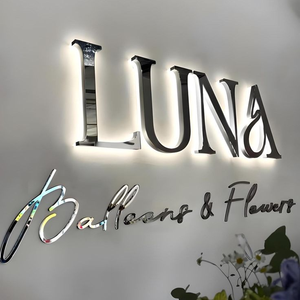 Enseigne LED personnalisée avec lettres en relief rétroéclairées pour institut de beauté, enseigne personnalisée pour devanture de magasin, lettres en relief 3D pour logo d'entreprise - Product Image 5