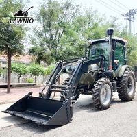 Tractor de Ruedas Modelo Popular LAWNIO con Salidas Hidráulicas Dobles, Operación Multiusos para Cultivo, Tractor Agrícola