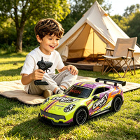 WGNRC DH666-83E Coche RC de Derrape a Escala 1/16, Juguetes de Coche de Carreras de Competición con Radiocontrol de 2.4Ghz, Juguetes de Coche RC con Neumáticos de Derrape 4WD