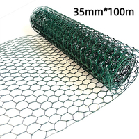 Grillage hexagonal en fer recouvert de PVC, résistant à l'eau, pour clôtures d'animaux, cages, volières, bricolage, fournitures pour la maison et le jardin