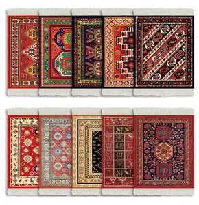 Set dari 10 karpet Oriental alas Mouse gaya Turki karpet Mousemat 10 Pak stok kantor karpet Persia kualitas tinggi bantalan Mouse