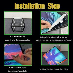 Outdoor <b>Display</b> Storefront <b>Wall</b> Decoration Advertising Aluminum Led Cube Light Box - Product Image 3