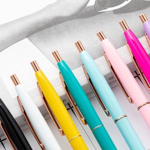 Stylo bille personnalisé en aluminium multicolore avec logo sur mesure pour cadeau promotionnel en gros - Product Image 3