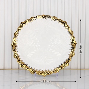 Platos de Cerámica Dorados de Estilo Medio Oriente y Platos de Porcelana de Lujo al por Mayor - Product Image 3