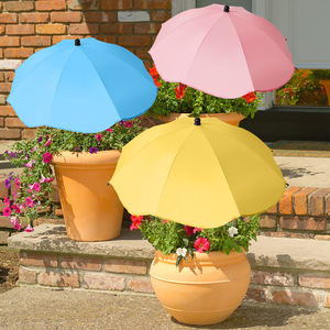 Parapluies de plantes pour parapluie de jardin extérieur avec revêtement argenté Parasol de parasol pour plantes en pot Parapluie de fleurs de <span class=keywords><strong>lit</strong></span> de jardin - Product Image 1