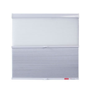 Tirai seluler sarang lebah listrik 2 inci kustom, untuk jendela Prancis pola Horizontal desain Modern 100% pemadaman tahan air - Product Image 2