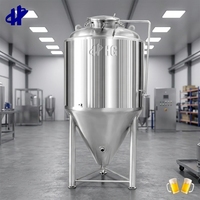 Fermenteur conique en acier inoxydable HG pour bière 500L/800L/1000L