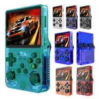 Consola de Juegos R36S en Oferta, Pantalla a Color IPS de 3.5 Pulgadas, Resolución 640x480, Sistema Arkos, 18000 Juegos, Batería de 3000mAh