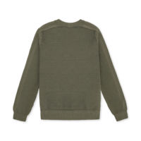 Pull à manches longues en coton et cachemire de haute qualité pour hommes OEM/ODM conception de logo personnalisé vente en gros de pull en tricot à col rond