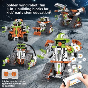 Kit de Construction Robot Dinosaure 5-en-1, Ensemble de Construction Structurel, Contrôle par Application à Distance, 539 Pièces, Kit Scientifique STEM, Alimenté par Piles Alcalines AA - Product Image 5