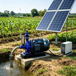 Fabricants de pompes solaires AC, <span class=keywords><strong>pompe</strong></span> solaire haute puissance 22 kW, hauteur de refoulement 120 m, <span class=keywords><strong>pompe</strong></span> solaire pour l'irrigation agricole - Product Image 1
