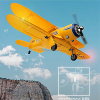 Wltoys A300 Beech D17S RC Biplan 3D 6G en mousse EPP, planeur électrique radiocommandé 2.4G avec moteur brushless, avion RTF, jouet cadeau