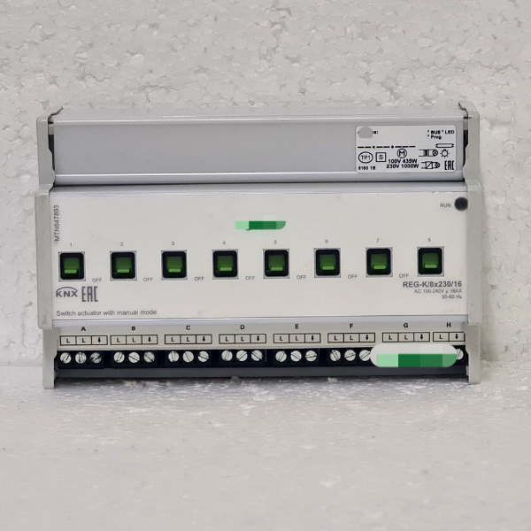 Knx Mtn647893 Switch Actuator Reg-k/8x230/16 with Manual Mode, Light Grey Controller Industrial Automation Original
