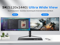 Moniteur Incurvé 49 Pouces Ultra Large 5K 5120*1440 IPS | Écran Professionnel pour Gaming & Bureau | OEM Usine