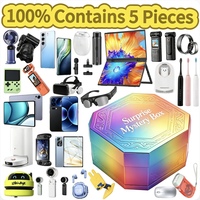 Coffret Cadeau Populaire de 5 Pièces : Boîte Mystère High-Tech avec Articles Tels que Smartphone 5G, Bracelet Connecté, Écouteurs Sans Fil