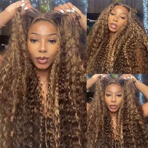 13x6 Lace Frontal Human Hair <b>Wig</b> Glueless Highlight <b>Wig</b> Deep Wave Water Wave P4-27 Human Hair <b>Wig</b> Collection for Black Women - Product Image 6