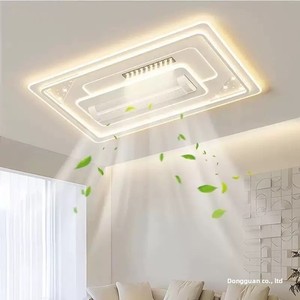 Ventilateur de <span class=keywords><strong>plafond</strong></span> sans pales <span class=keywords><strong>LED</strong></span> à commande vocale, style moderne minimaliste, pour salon, 110V AC, idéal pour l'export. - Product Image 5
