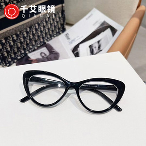 Nouvelles montures de lunettes œil-de-chat TR900 pour femmes, verres PC anti-lumière bleue, monture complète, lunettes de vue tendance M2 9015 - Product Image 4