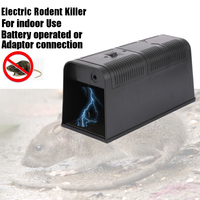 Piège à souris électronique ABS noir, tueur de souris piège à Rat électronique répulsif à souris piège à Rat électrique haute tension