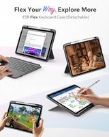 Étui pour tablette OEM ODM A16 11e/10e génération avec clavier, ultra-léger, clavier magnétique détachable, support stable pour l'écriture, grand format