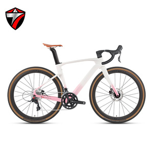 Bicicleta de Carretera de Carreras 700C Gravel V3 con Frenos de Disco Hidráulicos y 24 Velocidades, Bicicleta Urbana para Hombre de Fibra de Carbono Completa (25 años) (RS-24S) - Product Image 1