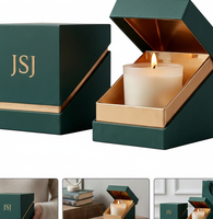 Boîte cadeau magnétique personnalisée pour bougies, pour les cadeaux de mariage, emballage de luxe pour les cadeaux de Noël