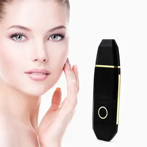 Ultrasonic Ion Rosto Limpeza Pele Purificador Peeling Pá EMS Facial Poros Limpador Rosto Pele Elevador Máquina Galvanic Spa