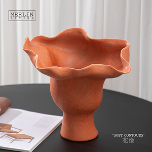 Vase en céramique artisanal <span class=keywords><strong>Merlin</strong></span> Living, vases design, vase à fleurs blanc pour la décoration, usine de céramique de Chaozhou, vente en gros - Product Image 5