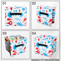 Grand cube de rangement pliable 35L, durable, écologique, avec poignée, imperméable, portable, pour vêtements et jouets